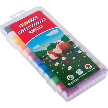 Мелки гелевые "Цветик", 12 шт.  - 3