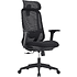 Кресло для руководителя SitZone U-090A, сетка, ткань, пластик, черный, -30%