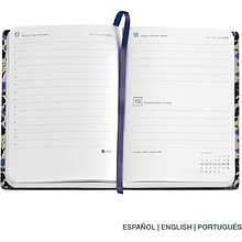 Ежедневник датированный "Black&Blue" 2026, A6, линейка, черный, синий