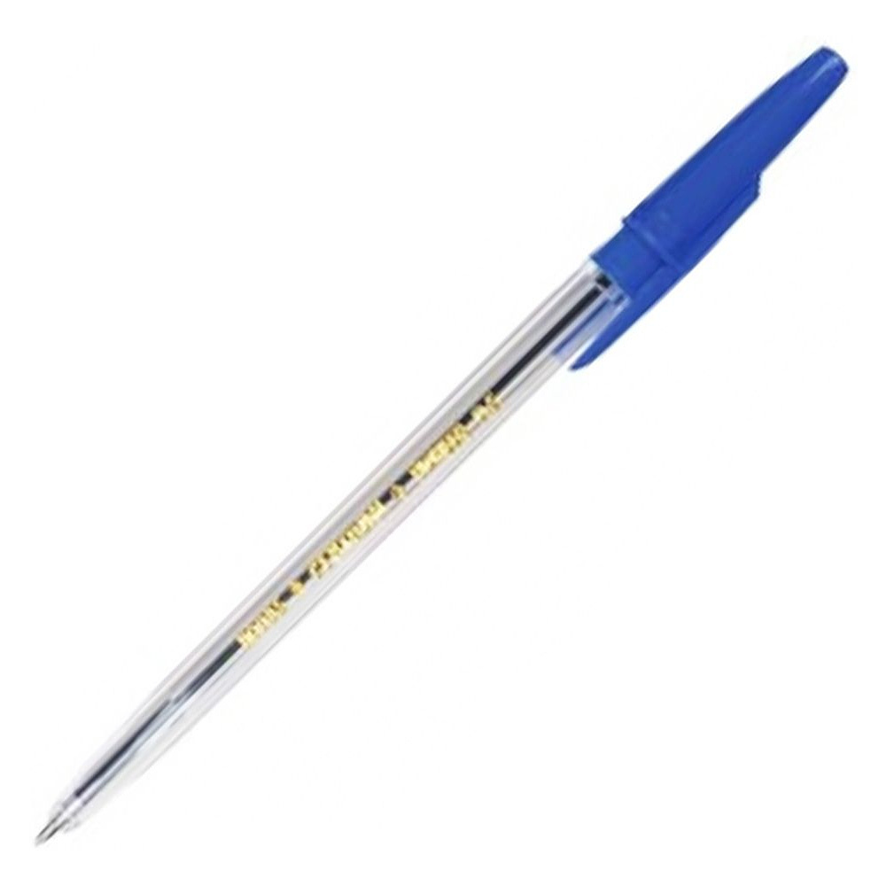 Ручка шариковая "Pioneer", 0.5 мм, прозрачный, стерж. синий