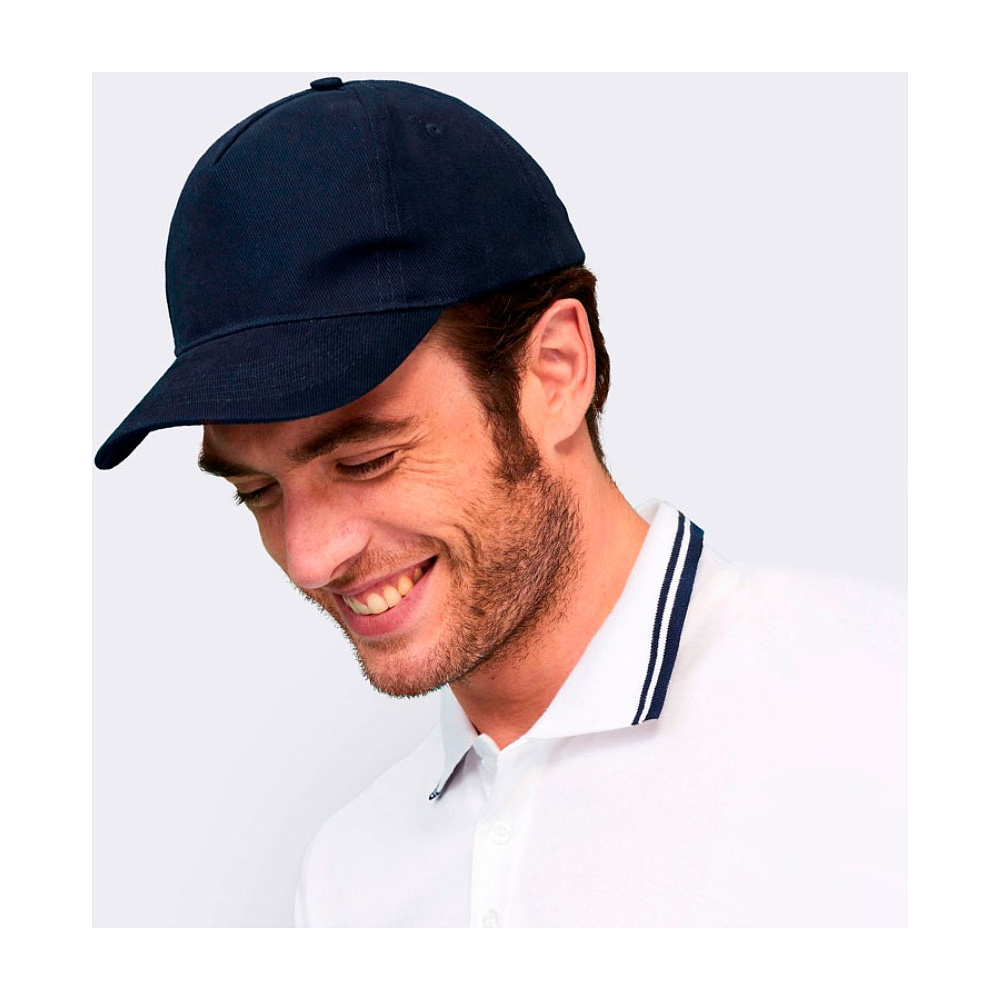 Бейсболка "Long Beach", белый, ярко-зеленый  - 4