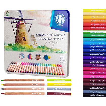 Набор цветных карандашей "Prestige", 24 цвета - 2