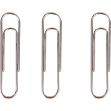 Скрепки "Deli", 33 мм, 100 шт, серебристый