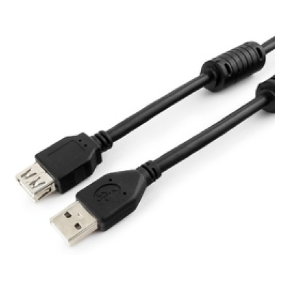 Кабель-удлинитель Cablexpert CCF2-USB2-AMAF-6 USB2.0 AM/AF, 1.8м, черный - 2