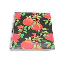 Тетрадь "Juicy pomegranate", А4, 96 листов, клетка, спираль сбоку, розовый