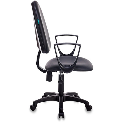 Кресло для персонала Бюрократ "Престиж+ CH-1300N/OR-16", кожзам, пластик, черный  - 3