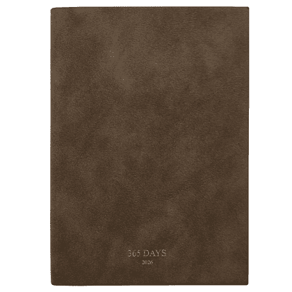 Ежедневник датированный "365days", А5, 352 страницы, шоколадный, 2026