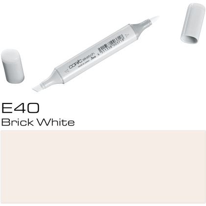 Маркер перманентный "Copic Sketch", E-40 кирпичный белый