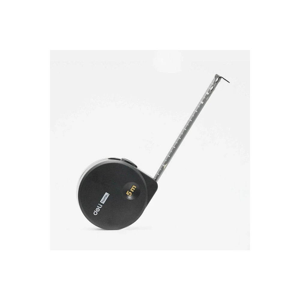 Рулетка Deli HS EHT8519, 5 м х 19 мм, Soft Touch, черный - 4