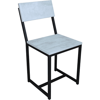 Стул ALLERD RION, металл, ЛДСП, черный муар, Энигма