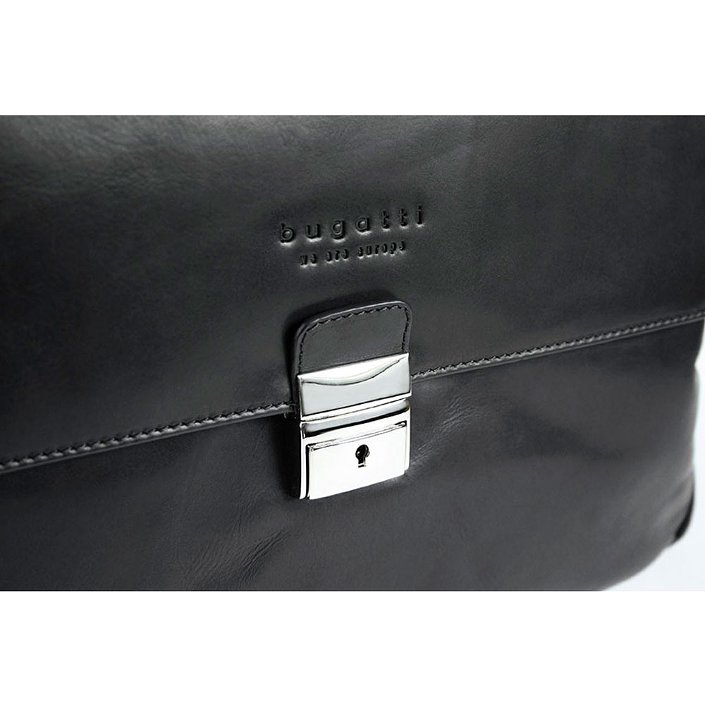 Портфель для документов "Romano", кожа, черный - 4