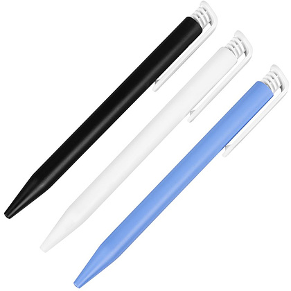 Ручка шариковая автоматическая "Super Hit Bio", 1.0 мм, голубой, белый, стерж. синий - 3