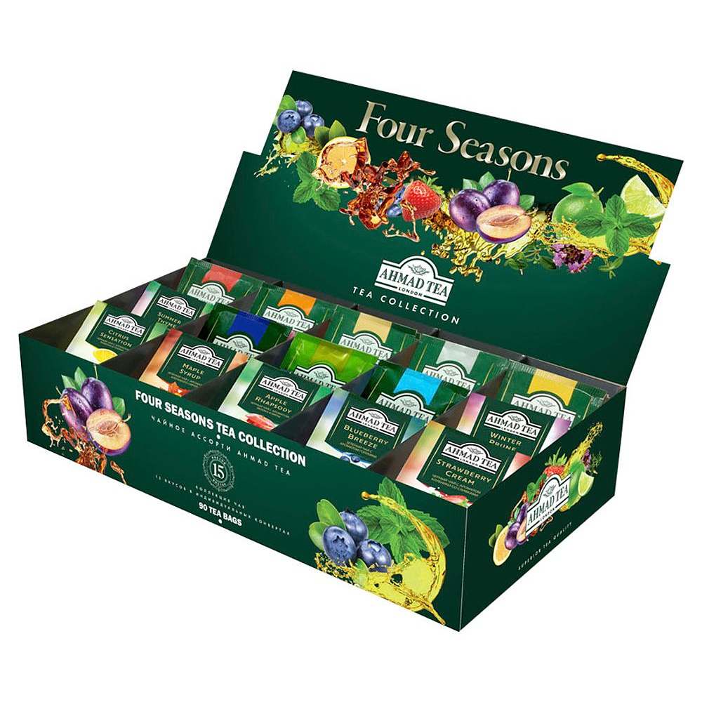 Чай "Ahmad Tea" Four Seasons Tea Collection, 90 пакетиковx1.8 г, ассорти - 2