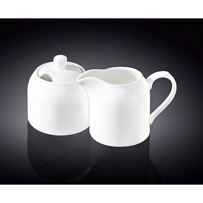 Набор посуды сахарница и сливочник "WL-995023/2С", белый - 2