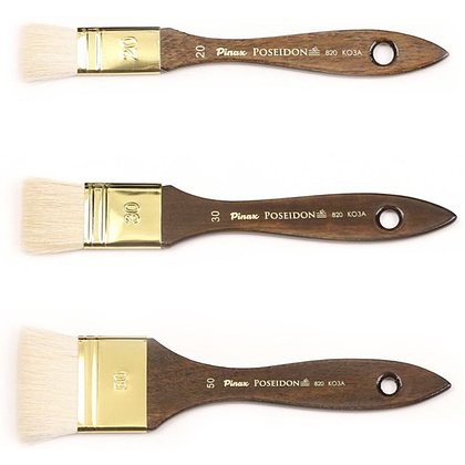 Кисть для рисования "Pinax POSEIDON", коза, флейц, №30 - 2