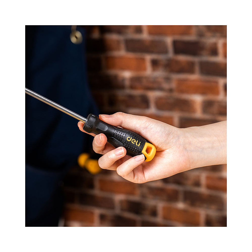 Набор отверток Deli "EDL620006", 6 шт, черный, желтый - 8