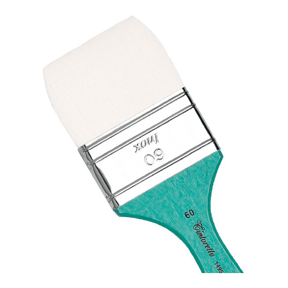 Кисть для рисования "Tintoretto Aquaflat", имитация козы, плоская, №60 - 2