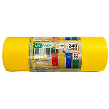 Мешки для мусора Mirpack Premium+, желтый