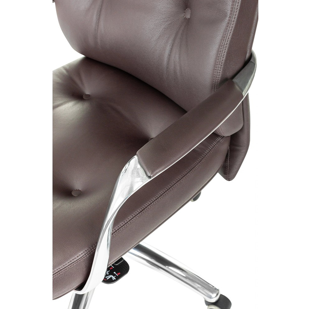 Кресло для руководителя Бюрократ DAO, кожа, коричневый - 6