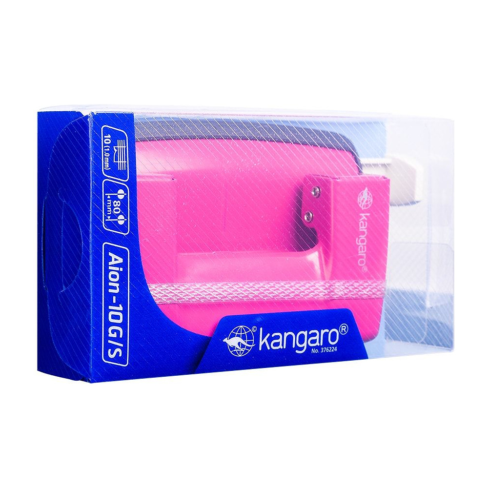 Дырокол "Aion-10G", 10 листов, розовый - 2