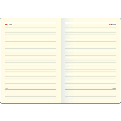 Ежедневник недатированный InFolio "Matte", A5, 320 страниц, линованный, синий  - 4