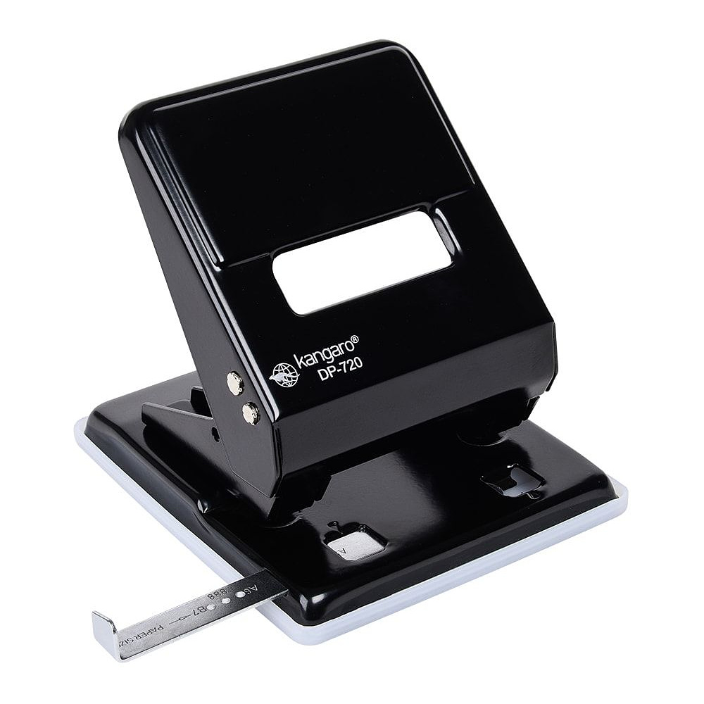 Дырокол Kangaro "DP-720", 36 листов, черный