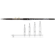 Кисть для рисования "Tintoretto Vajo Kazan", имитация белки, круглая, №0