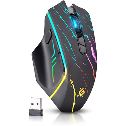 Мышь Defender "URAN GM-503", беспроводная, 1200-3200  dpi, 8 кнопок, черный - 5