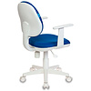 Кресло "Бюрократ CH-W356AXSN", ткань, пластик, синий - 4