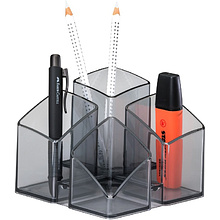 Подставка для канцелярских мелочей "Scala", прозрачно-серый