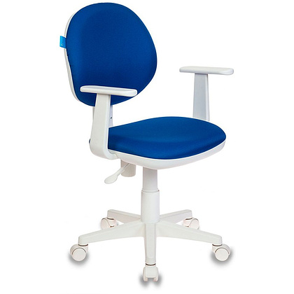 Кресло "Бюрократ CH-W356AXSN", ткань, пластик, синий