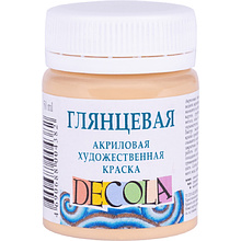 Краска акриловая глянцевая "Декола", 235 телесная, 50 мл., банка