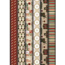 Бумага декоративная в рулоне "Kraft Christmas assortment"