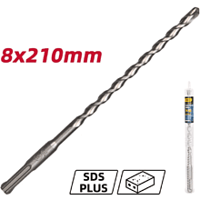 Бур по бетону Deli YS EDH-Y08210, 8 x 210 мм, SDS-PLUS