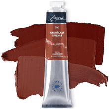 Краски масляные "Ладога", 300 английская красная, 46 мл., туба