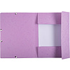 Папка на резинках "Aquarel", А4, 15 мм, картон, фиолетовый - 3