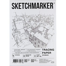 Калька "Sketchmarker" в папке, А3, 90 г/м, 250 листов