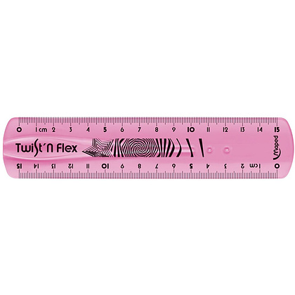 Линейка Maped "Twist n Flex", 15 см, ассорти - 3