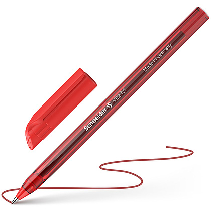 Ручка шариковая "Schneider Vizz M", красный, стерж. красный - 2