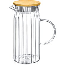 Кувшин стеклянный "WL-888217/А", 1000 мл, с крышкой, прозрачный