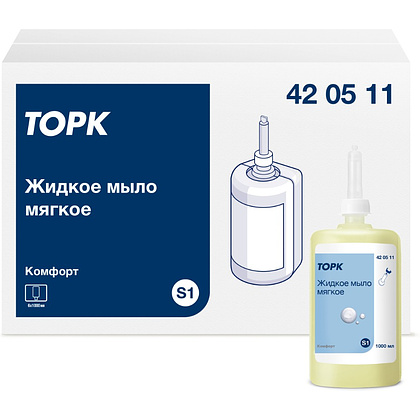 Мыло жидкое TORK Комфорт S1, 1 л, мягкое (420511)