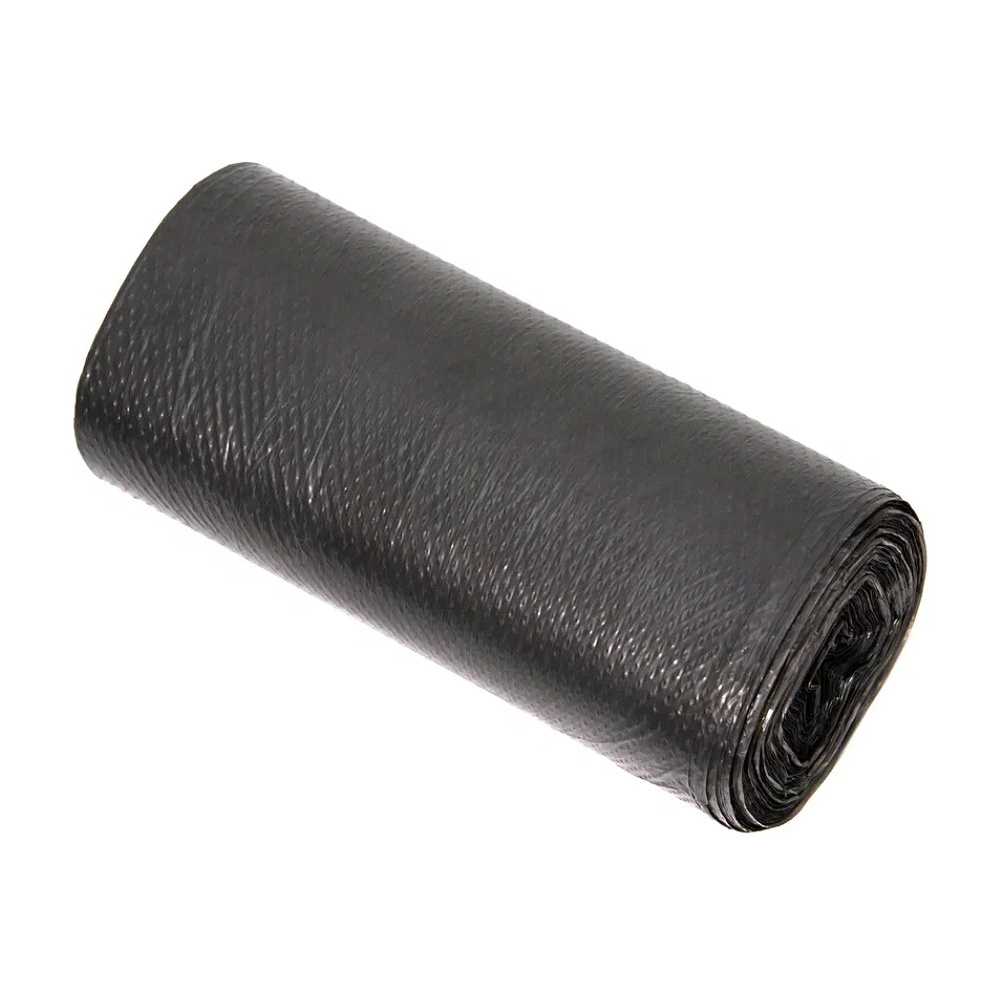 Мешки для мусора 60л, 12мкм, 60х70см, 50 шт/рулон, черный