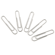 Скрепки "OF", 50 мм, 100 шт., серебристый