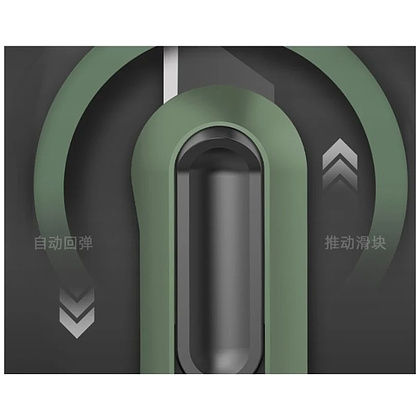 Набор ножей строительных Deli HSEHT4003L, 3 шт (ножи 9мм/18мм/трапеция), Soft Touch, зеленый - 4