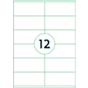 Самоклеящиеся этикетки универсальные "Rillprint", 105х48 мм, 25 листов, 12 штук, полупрозрачный - 2