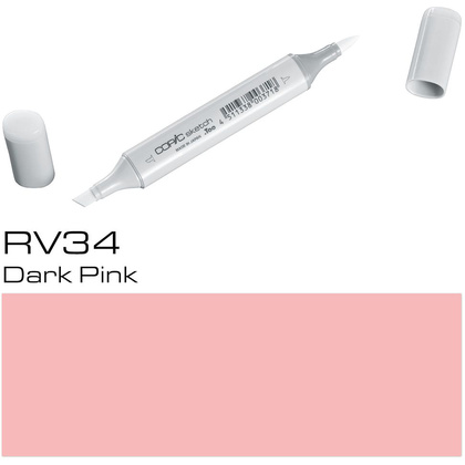 Маркер перманентный "Copic Sketch", RV-34 темный розовый