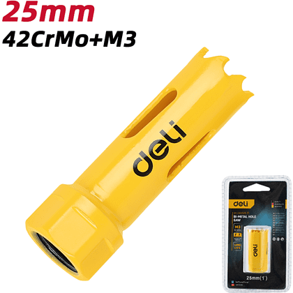 Коронка биметаллическая Deli YS EDH-SKK025-E1, 25 х 38 мм, М14 - 2