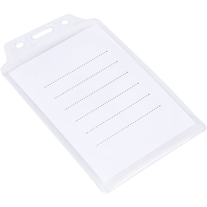 Бейдж-карман, 92x59 мм, прозрачный