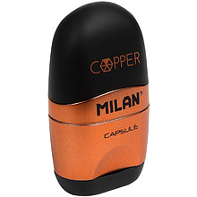 Точилка Milan "Capsule copp" с ластиком