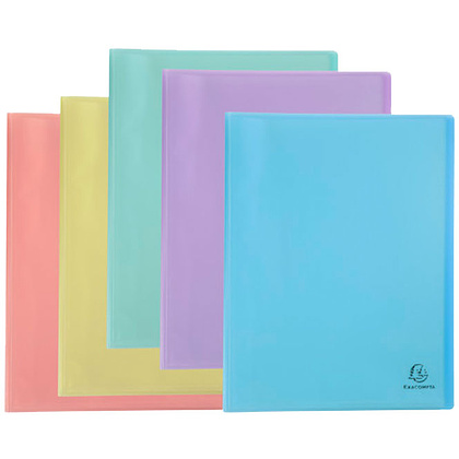 Папка c файлами "Chromaline Pastel", 40 карманов, ассорти - 10